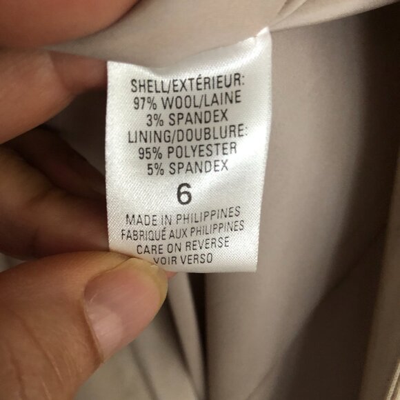 NWT*TAHARI BEIGE/SAND*FITTED*LINED JACKET BLAZER*Sz 6*$398*NEW - Picture 5 of 11